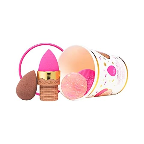Beautyblender® | Signature Blend Essentials Set, with 2 Beautyblender® sponges for foundations and Powders, Blendercleanser® and Silicone Scrub Mat and NEST Sponge Stand, Vegan, Cruelty Free Cover