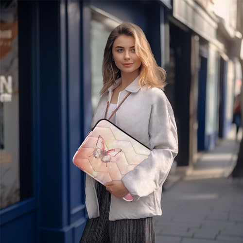 Funda para portátil de 13-14 pulgadas con diseño de mariposa impermeable miniatura 7