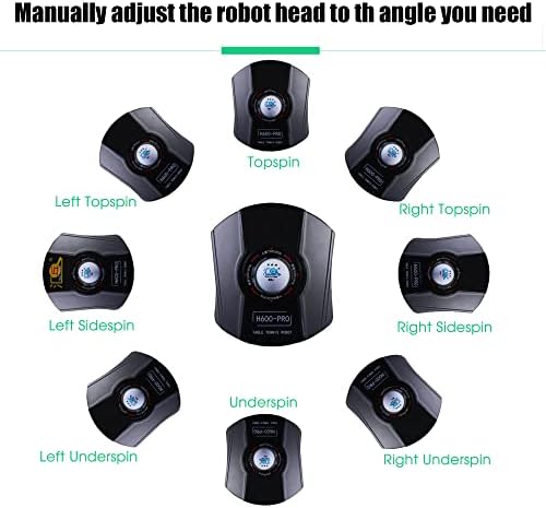 Table Tennis Robot - Automatic Ping Pong Ball Machine with Multi-Rotation Launcher & Recycle Catch Net, Perfect for Training & Skill Development