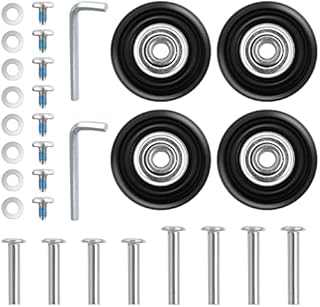 VILLCASE 30 pcs Luggage Suitcase Replacement Wheels,Luggage Suitcase Repair Tool Repair Rubber Wheel Luggage Accessories Kit with Screw