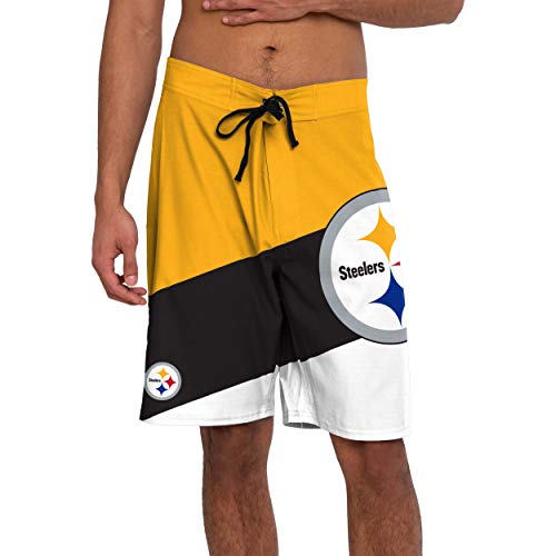 Image of FOCO Mens NFL Team Logo Color Dive Swim Boardshorts