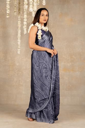 Image of MIRCHI FASHION Saree for Woman Chiffon Shibori Printed | Lightweight Regular Use and Professional Office Sari with Blouse Piece