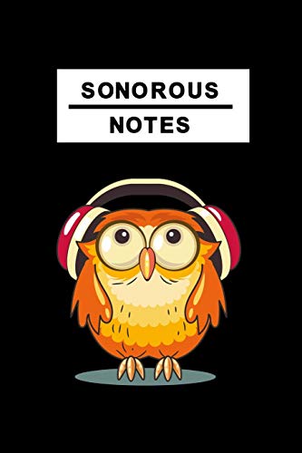 Preisvergleich Produktbild Notizbuch Sonorous Notes: Notizbuch mit musikalischer Eule
