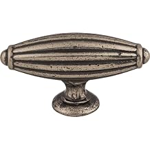 Top Knobs M153 Tuscany Collection Tuscany 2-7/8" Large T-Handle Knob, Pewter Antique