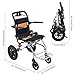 Ultra Lightweight Foldable Adult Wheelchair with Handbrake, 15.75