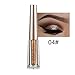 Diamond Liquid Eyeshadow 4 Colors Glitter Shimmer Eyeshadow Deep Stereoscopic Long Lasting Liquid Eye shadow Set Matte Eye Shadow Sparkling Shimmer Eyes Makeup for Women Girl (4 Color A)