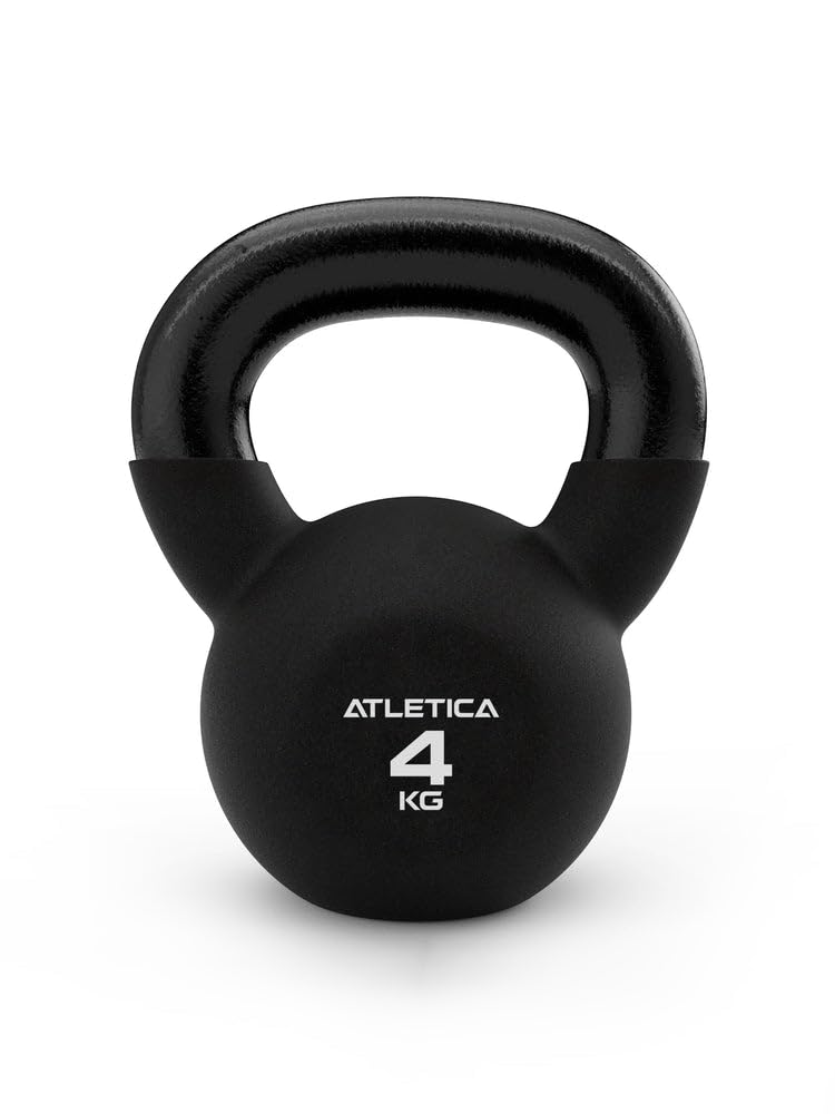 ATLETICA Kettlebell | 4 kg-32 kg | Look & Feel di alta qualità | Doppio rivestimento in neoprene, dimensioni a scelta