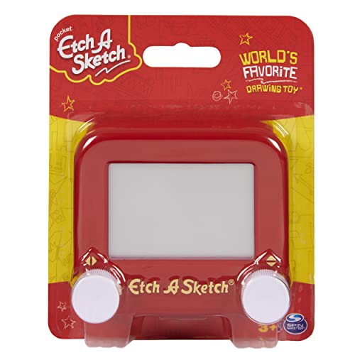 Etch A Sketch Pocket Spin Master 6061150 mini écran magique rouge - 2