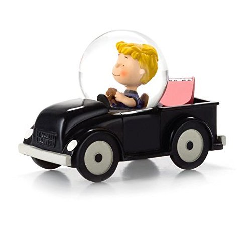 Hallmark PAJ1144 Peanuts Schroeder Collectible Box Car Water Globe
