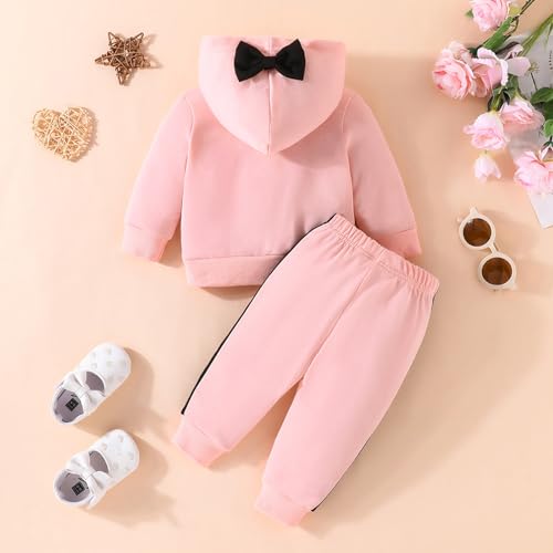 Winmany Sister Matching Outfit Lil/Big Sis Hooded Sweatshirt Pants Set Toddler Girls Fall Winter Clothes3