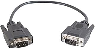 C2G 25220 DB9 M/M Serial RS232 Cable, Black (3 Feet, 0.91 Meters)
