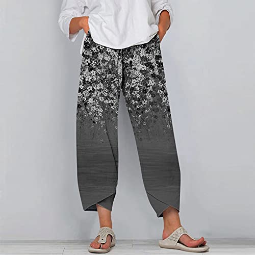 Kingspinner Capri Pants For Women Casual Casual Cotton Tapered Capri Cargo Pants Capris Golf Pants For Travel Outdoor Casual #TOP1