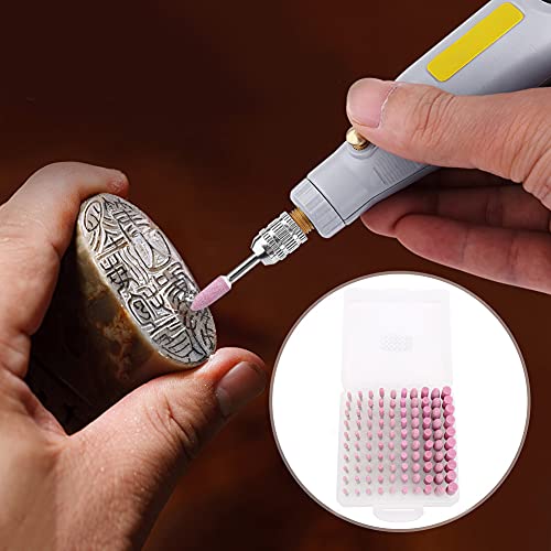 100PCs Abrasive Mounted, Stone Grinding Sand Wheel Stone Wheels Bits Buffing Hardware Polishing G Accessory Set Accessories