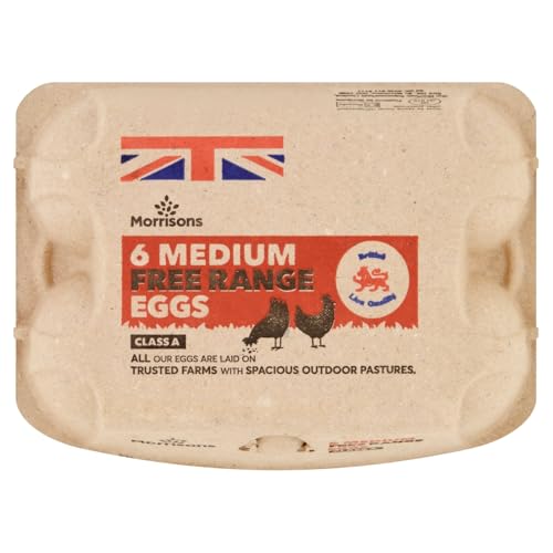 Morrisons Medium Free Range Eggs 6 pack
