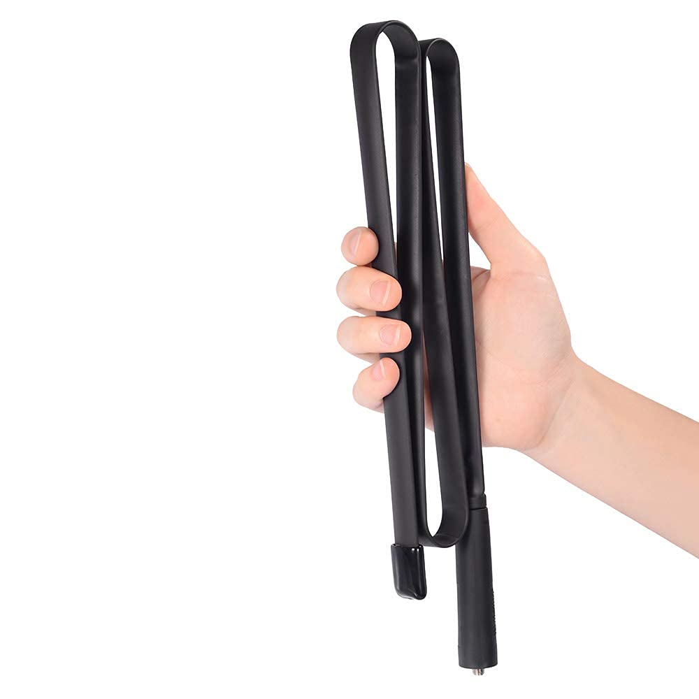 Bingfu Antenne Radio Baofeng VHF UHF 144/430 MHz Bi-Bande 108cm SMA Femelle Pliable CS Tactique pour Wouxun Baofeng Plus BF-F8HP UV-5R GT-3 UV-82 BF-888S Talkie Walkie Radioamateur Portable