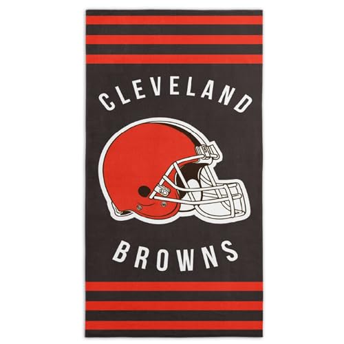 Northwest NFL Cleveland Browns Beach Towel, 30" x 60", Stripes