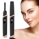 Beheizte Wimpernzange, Elektrische Wimpernzange, Wimpern Curler, Schnellheiz-Wimperncurler mit 4 Temperaturmodi für für natürliches Make-up und langanhaltende Locken, Schwarz