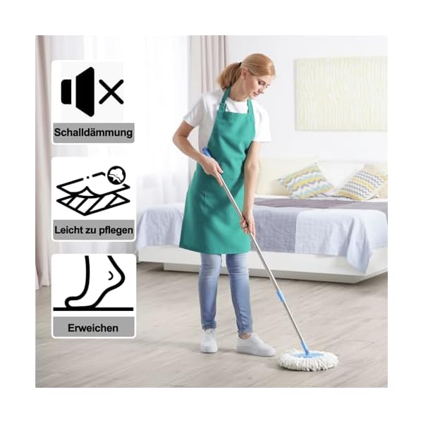 VA-Cerulean PVC Bodenbelag Vinyl Laminat Dielen Rutschfest wasserfest Selbstklebend Fliesen 5,02m² Vinylboden 91,44x15,24cm Dicke 2 mm(36 Stück,Typ C) – Bild 5