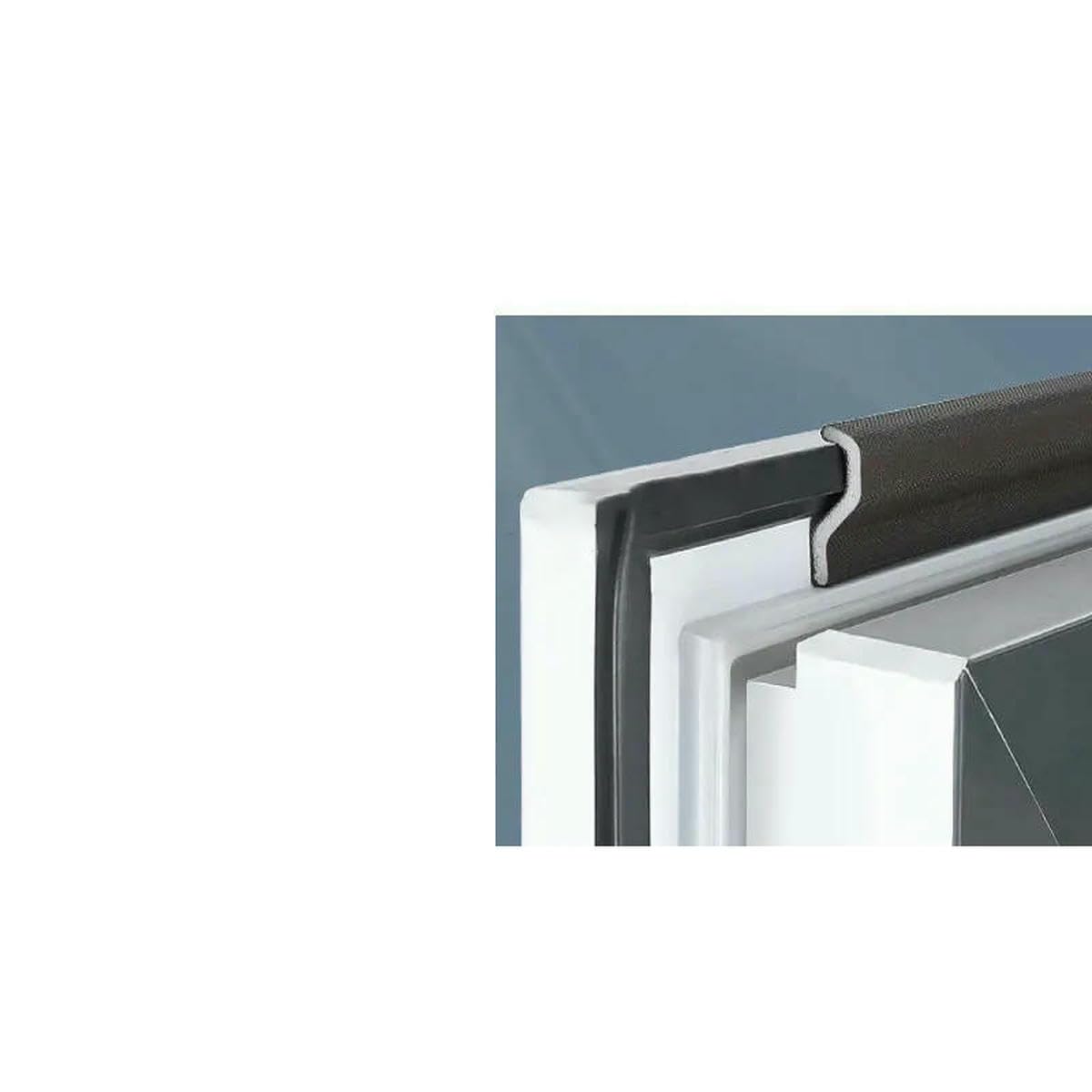 6M Casement Window Seal Tape Soundproof Acustic Foam S Type for Weather Stripping Door Seal Gap Filler Noise Reductian Artifact-black-6M