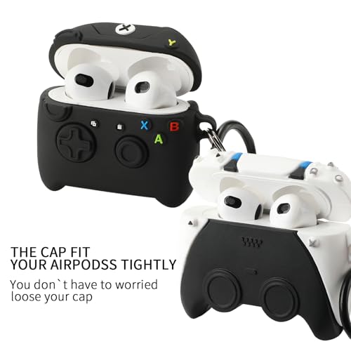 Image of [2Pack] Gedicht for Airpods 3rd Generation Case, Funny 3D Cartoon Game Controller Console Design Silicone Soft Cases for Airpods 3rd Case Cover, with Keychain Kids Women Men for Airpods 3 Case