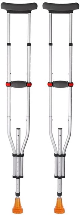 Walking Stick Crutches for The Elderly Non-Slip Walker Fracture Underarm Crutches for Young People Lightweight Rubber Head Crutches