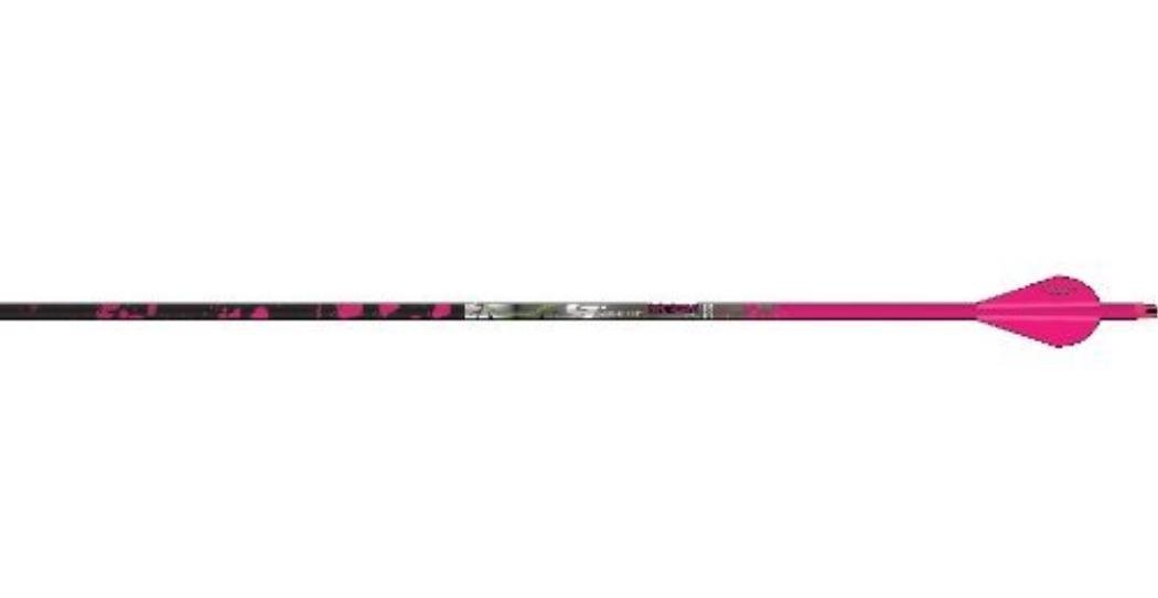 Gold Tip Name The Game 500 Samantha Morgan Hunter Arrow (Pack of 6), Black/Pink