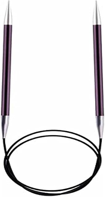KNIT PRO KP47213 Zing: Fixed Circular Knitting Pins: 150cm x 6.00mm, 6mm , Purple