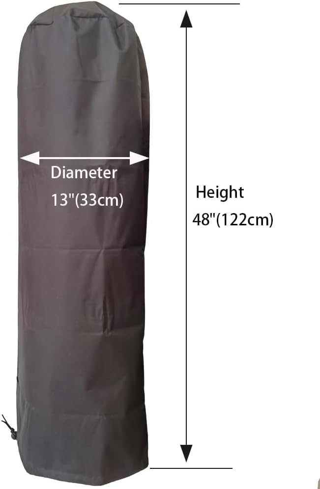 Tower Fan Dust Cover, Household Fan Waterproof Dustproof Jacket for Electric 42-48" Stand Fans, Outdoor Indoor Standing Tower Fan Storage Cover,13"D x 13"W x 48"H - Black