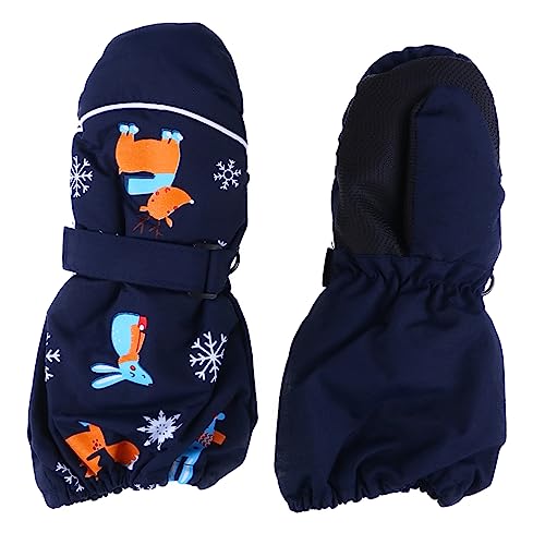2 Pares luvas de esqui infantil luvas de Inverno luvas de snowboard luvas para crianças luvas de nev