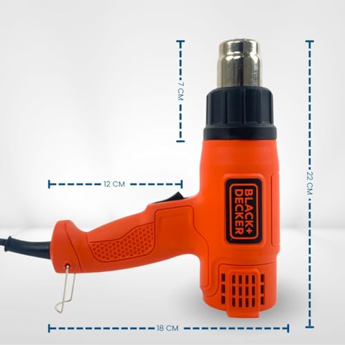 Image of SMART PACK Heat Gun for Shrink Wrapping, Drying Paint Coats, Remelting Adhesives, Candle Making | Dual Temperature Controller | High Speed Heat Shrink | Hot Air Gun and Bolts | SPS 750 Pack of 1