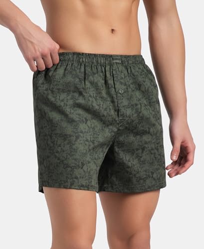 Image of Jockey 8222 Men Super Combed Mercerized Cotton Woven Checkered Inner Boxers with Ultrasoft and Durable Inner Waistband (Pack of 2, Colors & Prints May Vary)