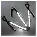 LED Horse Breastplate & Leg Straps Set, 3-Strip Luminous Night Riding Suit, Adjustable Equestrian Equipment with Batteries