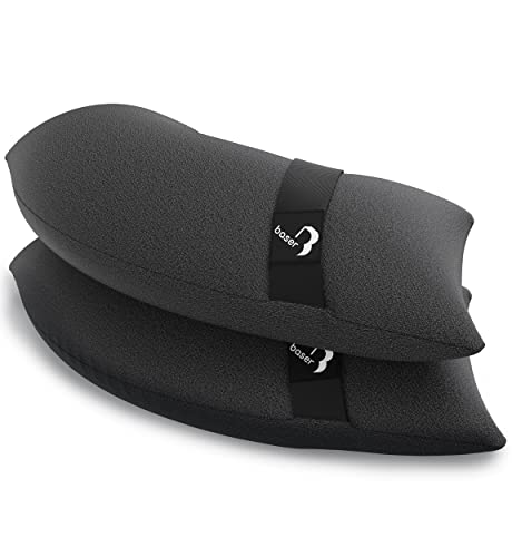 BASER - Runde auffüllbare Sandsäcke, 2 x 25 KG, auffüllbare Gewichte für Ampelschirme, Sonnenschirme, Schrimständer und Gartenzubehör