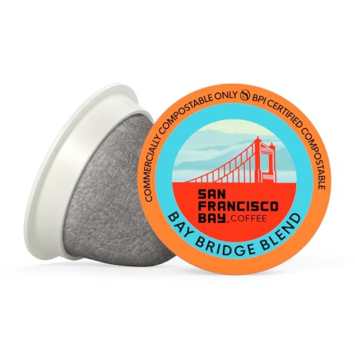 Image of San Francisco Bay K-Cup Coffee Pods, Bay Bridge Blend (80 ct), Medium Roast, Commercially Compostable Single-Serve Coffee Pods