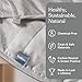 Baloo Weighted Comforter for Adults 15 lb Full/Queen (Silver Sage, 90'x90') | Cool & 100% Cotton | Glass Microbead Fill