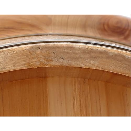Cubeta de masajes para pies de madera con tapa y masaje miniatura 6