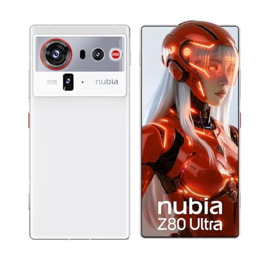 nubia Z80 Ultra 5G Unlocked Android Smartphone, Snapdragon 8 Gen 5, 50 MP AI Triple-Kamera, 80W Wireless Charging, 6,8" 144Hz AMOLED Full Screen, Gaming Handy (weiß, 16+512G)