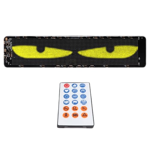 Señal Led Programable para Coche con Luz de Ojos Colorida y Control de Voz en Parabrisas 5