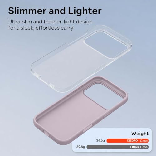 Image of DIZORO Compatible with (iPhone 17 Pro Max Case)(2025), Liquid Silicone 3 Layers Full Covered Soft Gel Rubber Phone Case,Shockproof Protective Cover with Anti-Scratch Microfiber Lining- Light Lilac