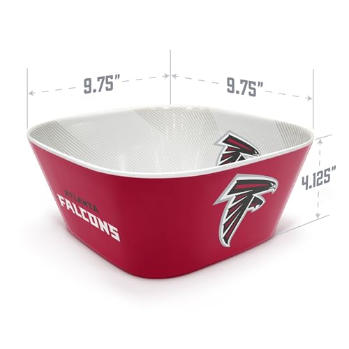 Image of YouTheFan NFL Atlanta Falcons Large Party Bowl