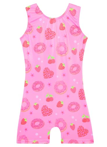 Leotards for Girls Gymnastics Toddler Dance Biketards Mermaid Unicorn Athletic Dance Wear Shiny Rainbow Blue Hotpink