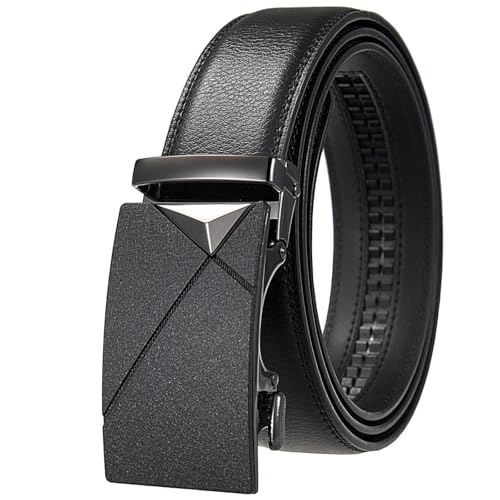 Fashion Mens Belt Genuine Leather Automatic Buckle Luxury