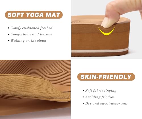 Image of COFACE Flip Flops for Women With Comfortable Arch Support Ladies Fashion Platform Thong Sandals