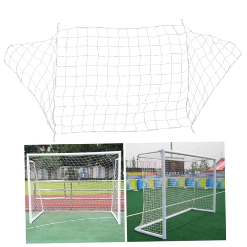 Filet de but de football blanc : fini les mailles cassées au jardin