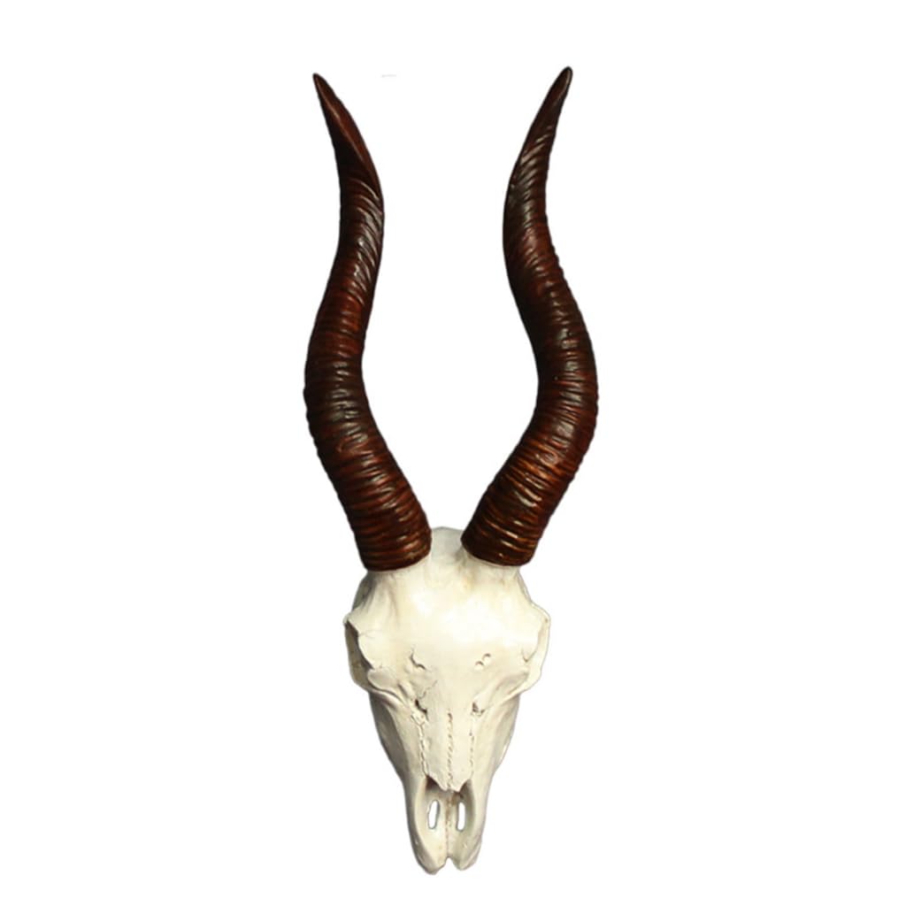 Chevnzev Home Decors Cow Skull Head Wall Art Decors Long Horn Bulls Head Wall Sculpture Decorative Animal Craft For Farmhouses