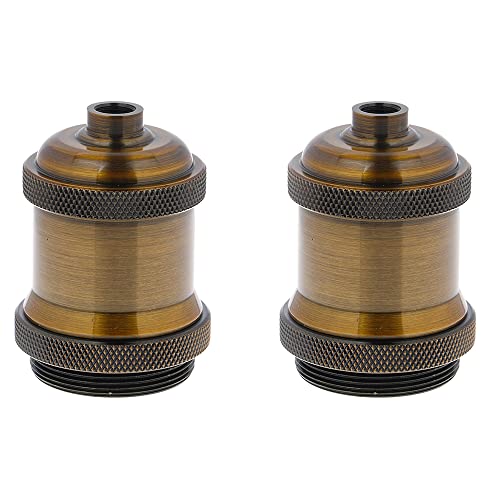 CENPEK 2 pièces E26 E27 Douille de Lampe avec Anneau d'abat-Jour, Support de Douille d'ampoule à...