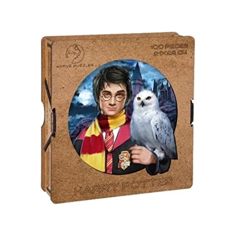 ACTIVE PUZZLES Puzzle de Madera de Harry Potter con Piezas de Diferentes Diseños 21 x 22 cm 100 Piezas Cover