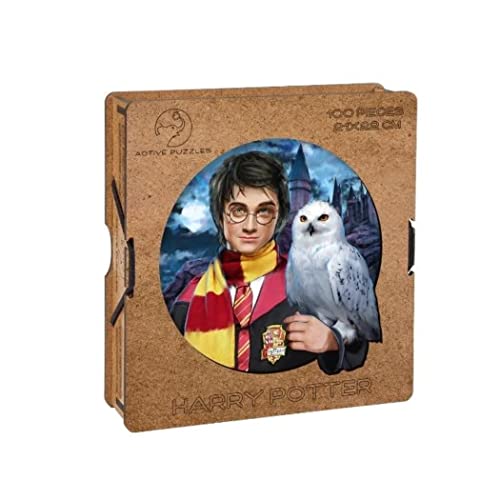 ACTIVE PUZZLES Puzzle de Madera de Harry Potter con Piezas de Diferentes Diseños 21 x 22 cm 100 Piezas Cover