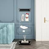 FLYMUHJIA Storage Glass Wine Cabinet Display Lockable Storage Cabinet Rack Tool chests Bedroom Tall