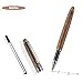 Glovion Wood Ballpoint Pen Set 2 Pack, Fancy Wooden Pens and Rollerball Pen for Men Extra 4 Ink Refills (2 Blue & 2 Black) Nice Writing Pen Sets Gift for Business Journaling Executive Signature